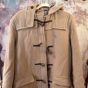 Classic Burberry Pea Coat with Hood